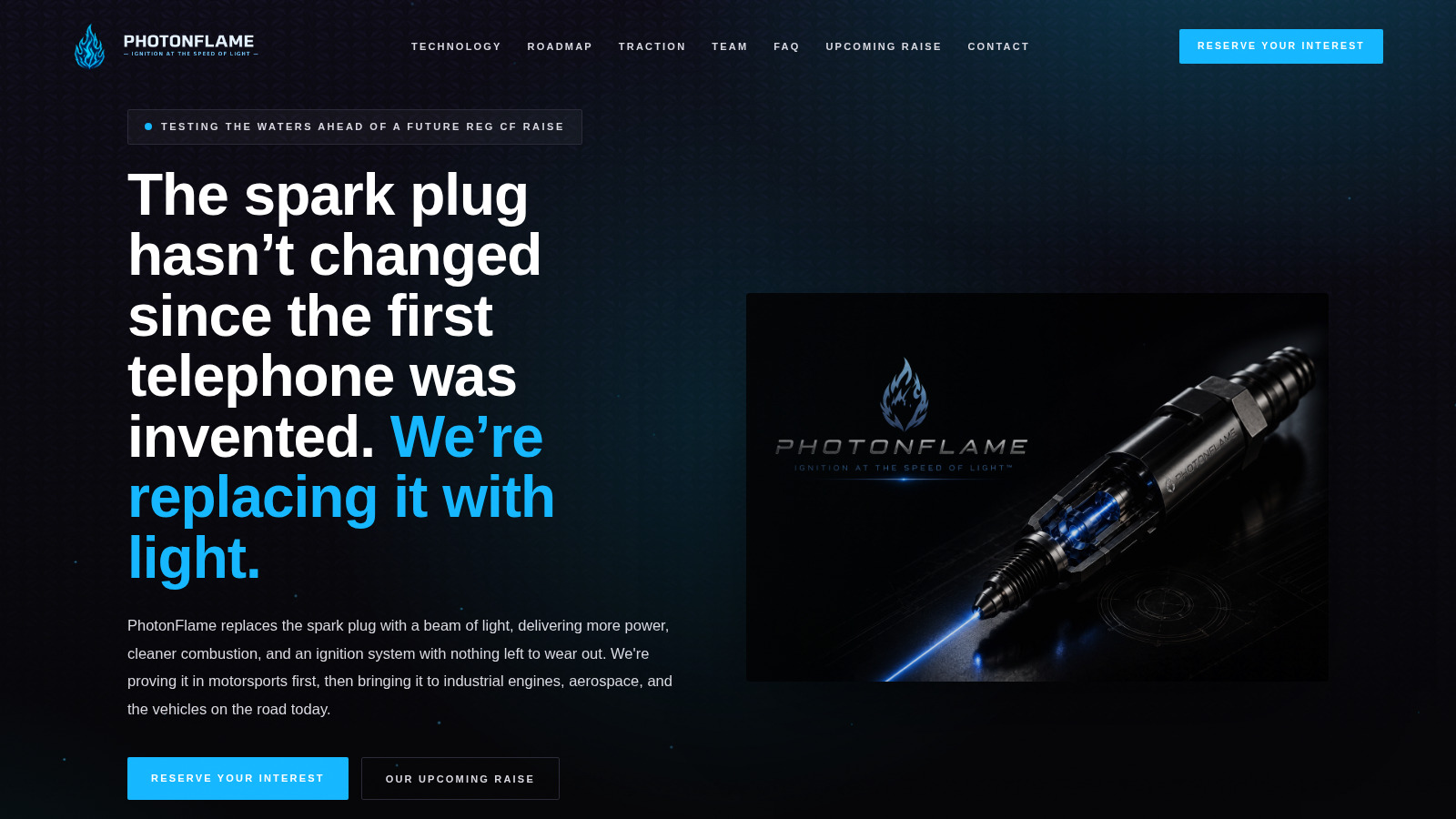 Photon Flame Technologies website
